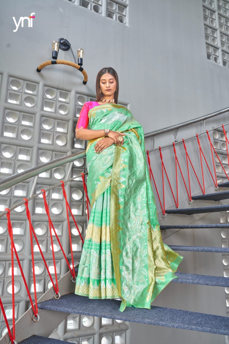 Ynf Celeb Latest Party Wear Art Silk Designer Fancy Saree Collection